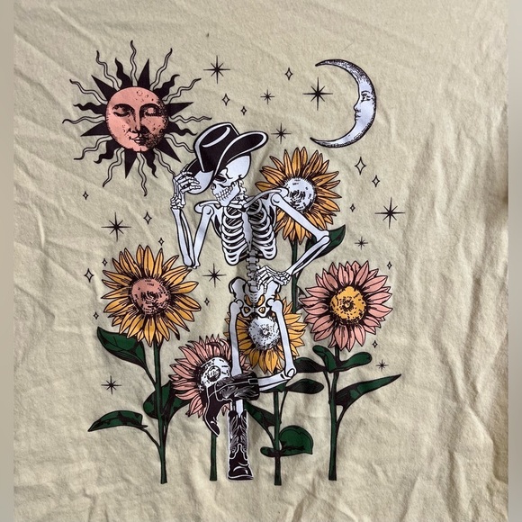 Homegirl Society Cowboy Skeleton Graphic Tee - Picture 2 of 3